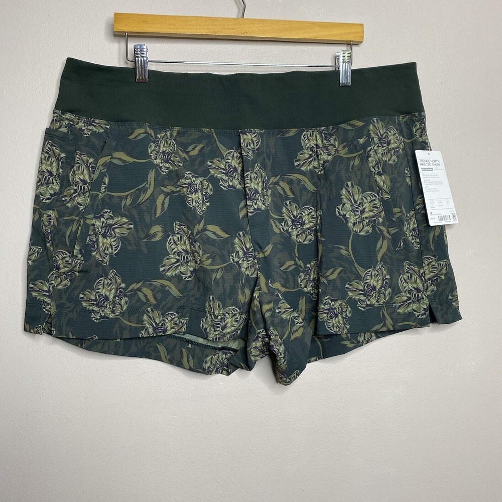 Athleta Trekkie North‎ Printed Shorts Plus Size 18